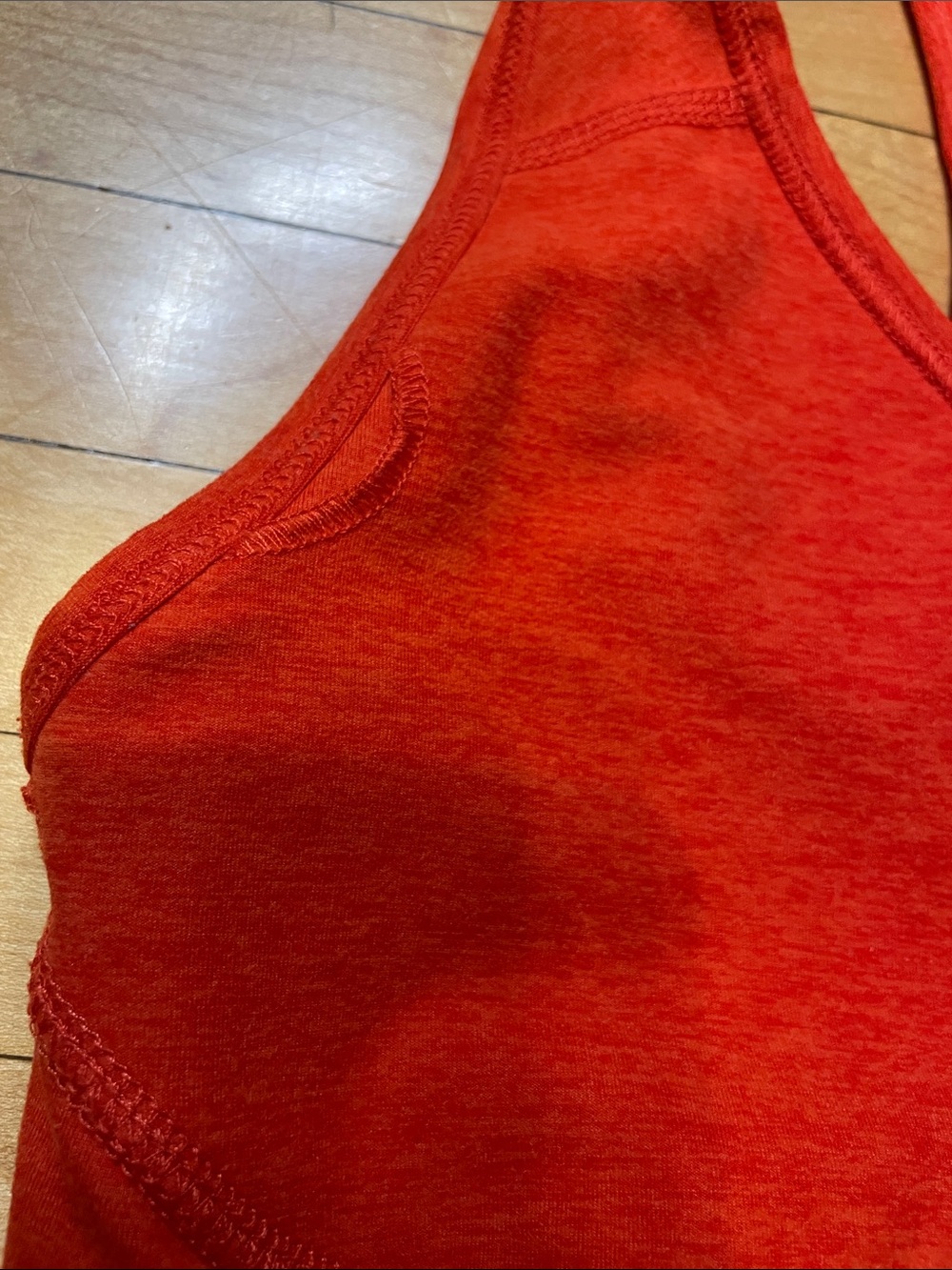 Beyond Yoga Bright Red Racerback V-Neck Sports Bra - Picture 6 of 8